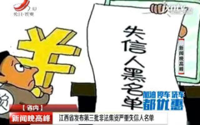 江西省发布第三批非法集资严重失信人名单