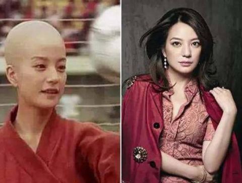 5大女星光头拍戏,范冰冰依然漂亮,杨幂,赵薇头太大