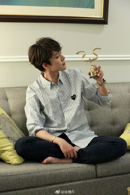 [徐海乔][新闻]170712 亚洲新媒体电影节徐海乔获最佳男演员 《热血