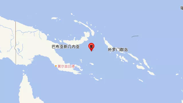 新不列颠岛地区发生5.9级地震 新不列颠岛地区发生5.9级地震
