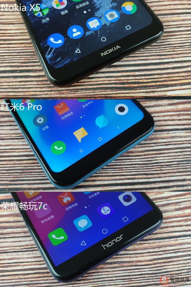 诺基亚X5\/红米6Pro\/荣耀7C对比评测:真千元机