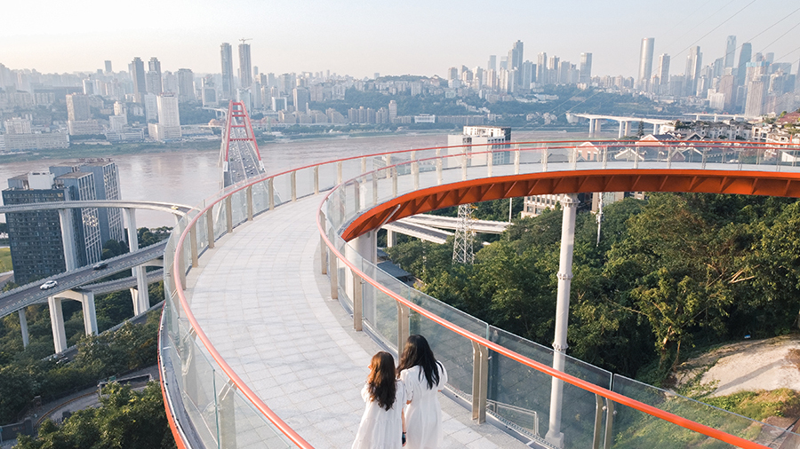 重庆上新“城市阳台”!一起来看魔幻立交 重庆上新“城市阳台”!一起来看魔幻立交