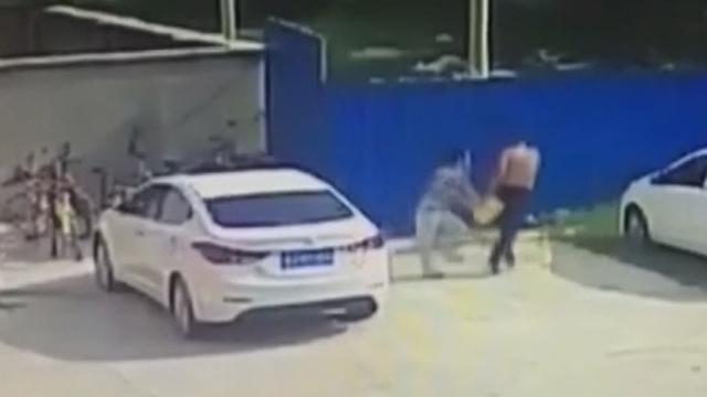 现实版愚蠢的窃贼！男子消防队门前抢劫