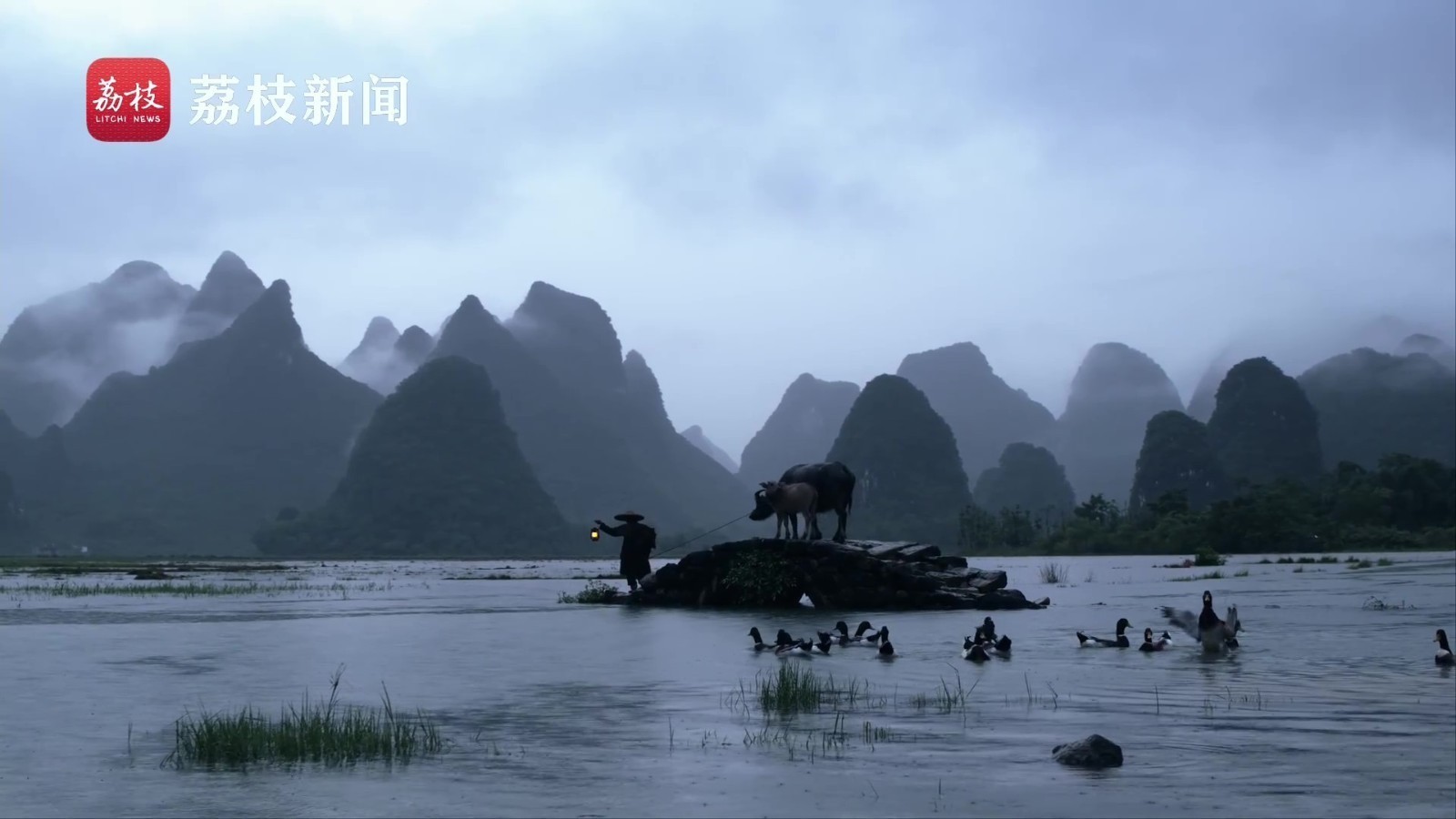 如梦似幻! 雨后桂林似泼墨山水画 如梦似幻! 雨后桂林似泼墨山水画