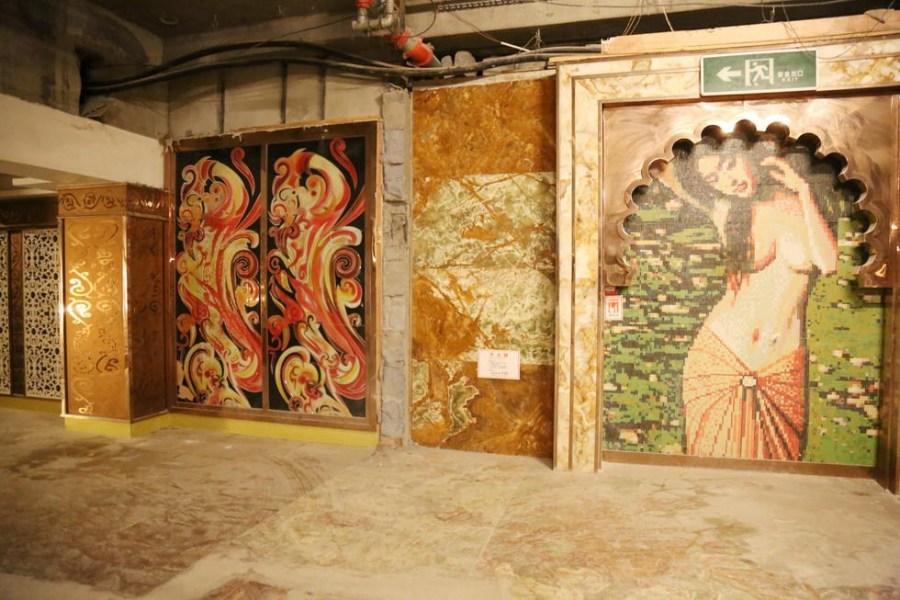 豪华包间被拆除。