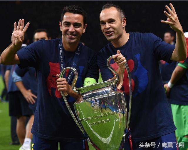 伊涅斯塔巴萨告别仪式哈维泪洒当场 巴萨双核