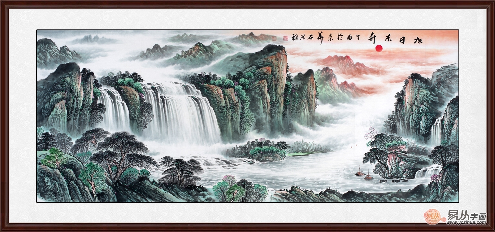 领导办公室装饰画挂什么画合适?山水画装饰生