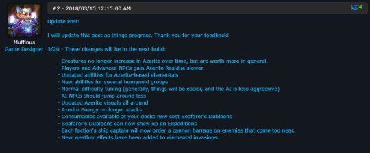 魔兽世界8.0测试服:海岛远征更新说明,加入史诗