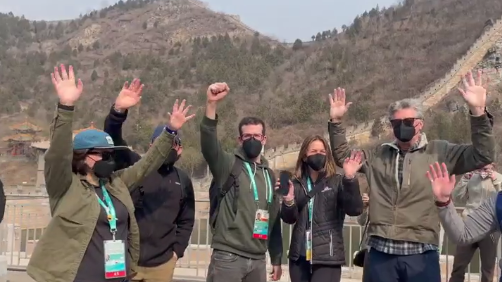 不到长城非好汉!中外记者齐聚居庸关长城 不到长城非好汉!中外记者齐聚居庸关长城