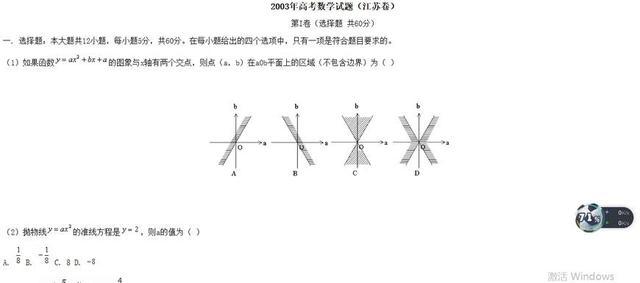 1984年和2003年的高考数学卷哪个难?还在争