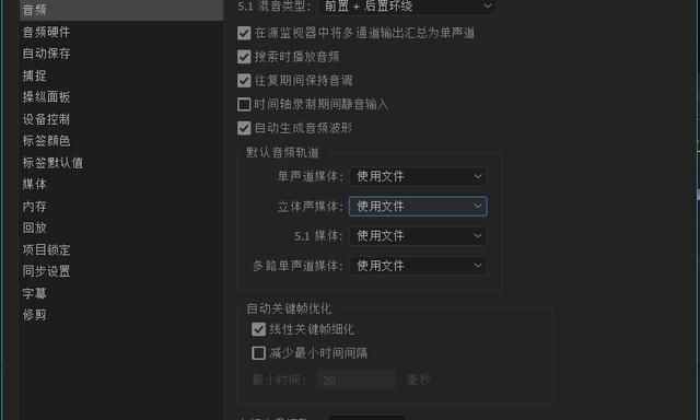 用PR做剪辑,原来可以把立体声的左右声道分别