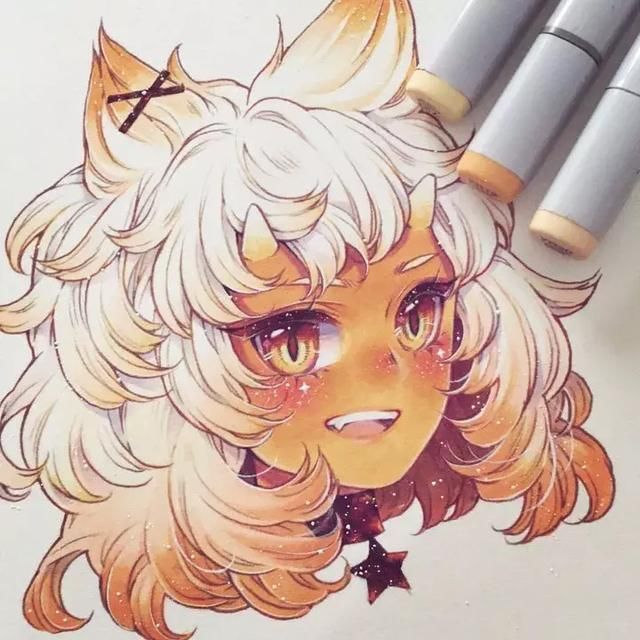 小姐姐马克笔手绘12星座,正太萝莉好看到爆炸