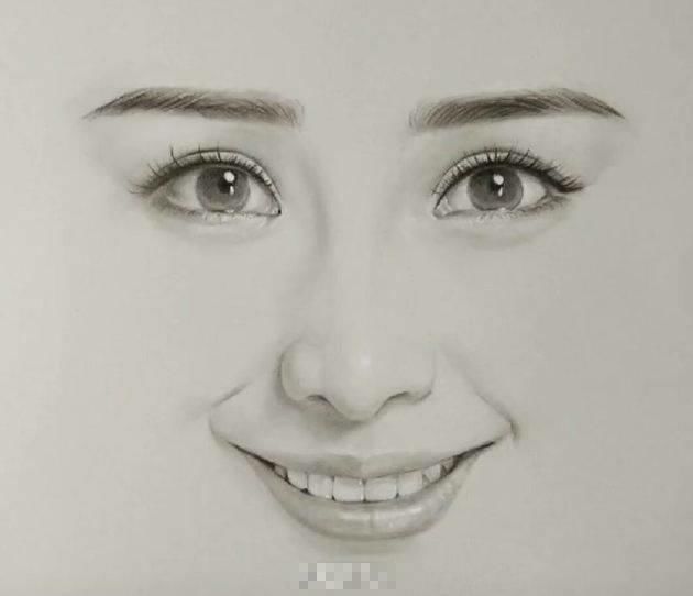 六大女明星的手绘头像,迪丽热巴难找,杨幂最好