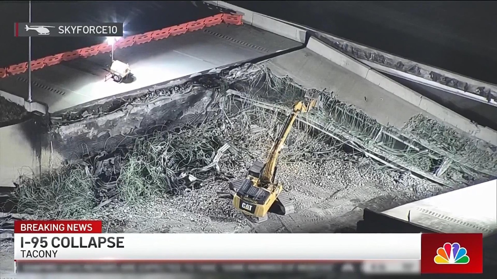 美国公路坍塌现场发现遇难者遗骸 宾州宣布进入灾难状态 美国公路坍塌现场发现遇难者遗骸 宾州宣布进入灾难状态