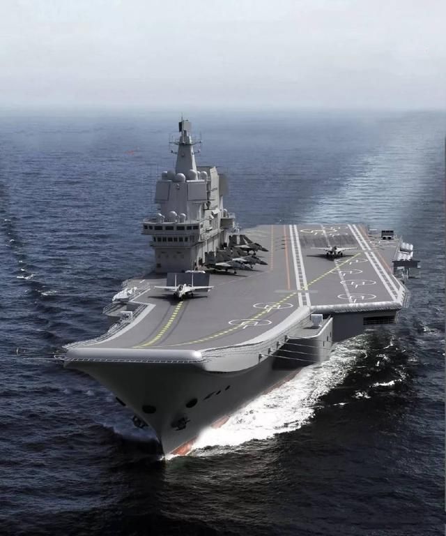 开始测试,且顶板雷达阵列也开始转动,加上航母舰岛脚手架已全部拆除