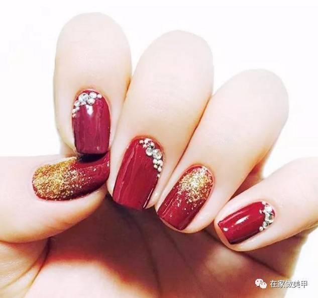 简单大方的长镶钻美甲,快来做美甲吧~-北京时