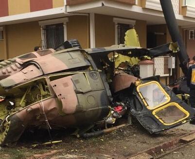 土耳其一架军用直升机坠毁 有人员受伤