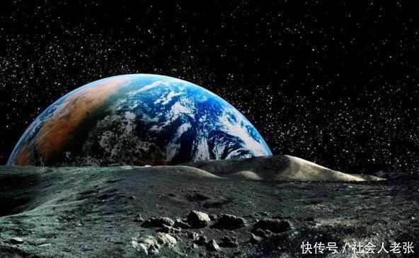 从月亮上看地球好恐怖, 搞不好就会弄瞎你的双