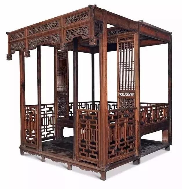 来一波双世宠妃中的架子床,带你穿越回古代