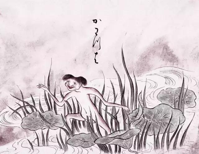 中常出现的河童,最初也是受先民供奉的河神,和《山海经》中的河伯相同