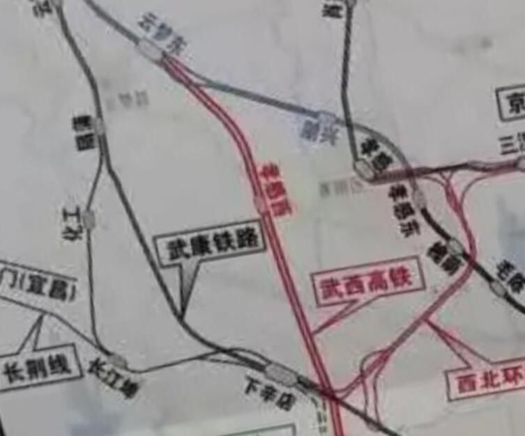 精确测算,西武高铁直通线上孝感西站具体位置