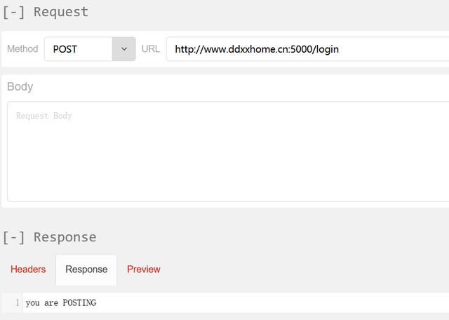 python的web服务器:flask入门之http方法,debug