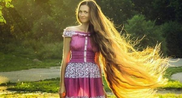 俄罗斯女孩13年不剪头发 成真人版"长发公主"-俄罗斯
