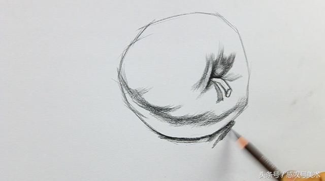 找准明暗交界线,注意明暗交界线的穿插关系,以及变化,不能是一条死死