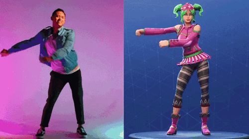 堡垒之夜:如果是专业舞者来跳堡垒的尬舞会怎么样呢