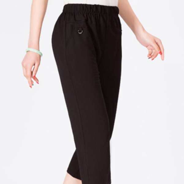 头次遇见如此洋气的长裤,什么秋裙、打底裤通