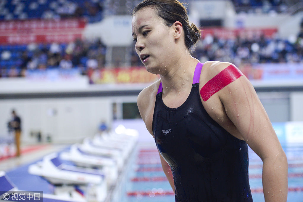 冠军赛傅园慧进账第二枚奖牌 100米仰泳并列摘