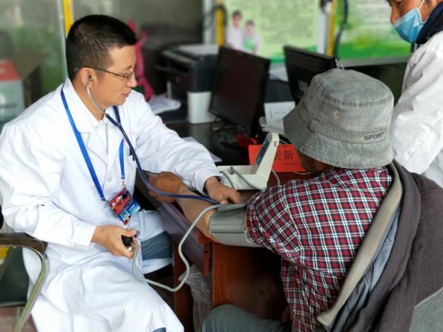 北京昌平区中医医院代表队在甘南玛曲县进行义