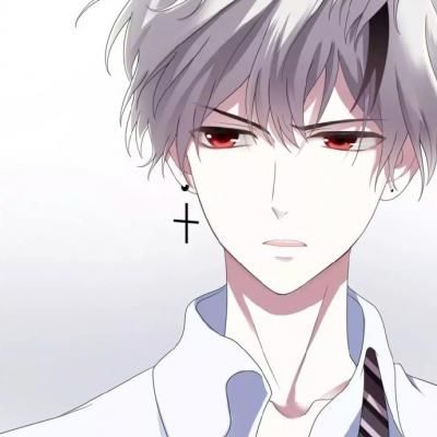 高冷气质的二次元男生动漫小丑头像