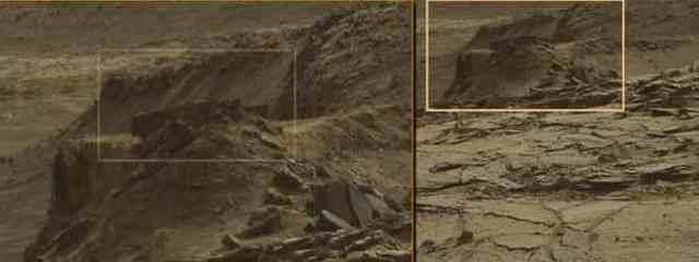 NASA在火星上发现神秘建筑,极高的人造墙体,