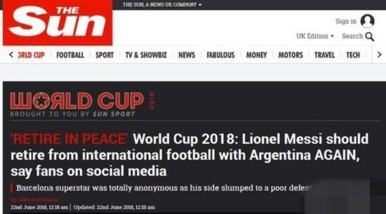 足球快讯|阿根廷世界杯出局 梅西将退出国家队