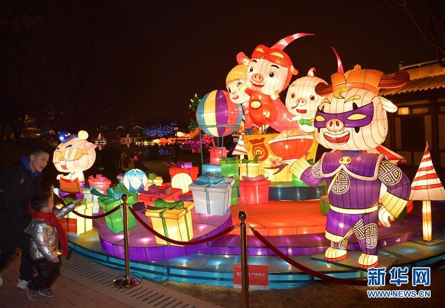 2019年西安大唐芙蓉园第七届新春灯会花灯璀