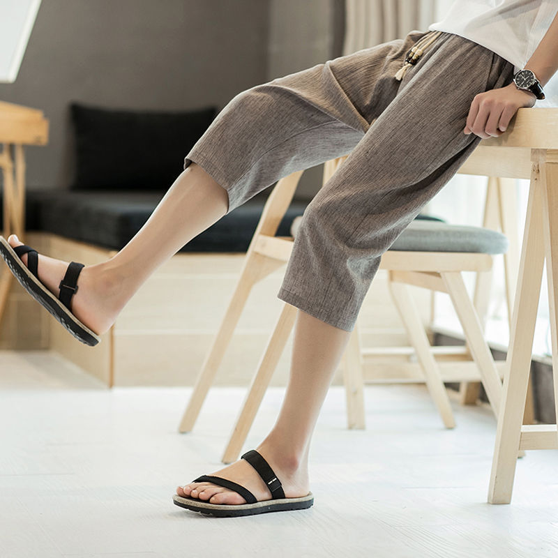 今夏主流男士亚麻裤,搭配棉麻衫凸显复古与众