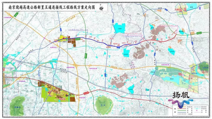 雨花石坊等地,止于仪征市月塘镇,与扬州市文昌路西延段也就是353省道