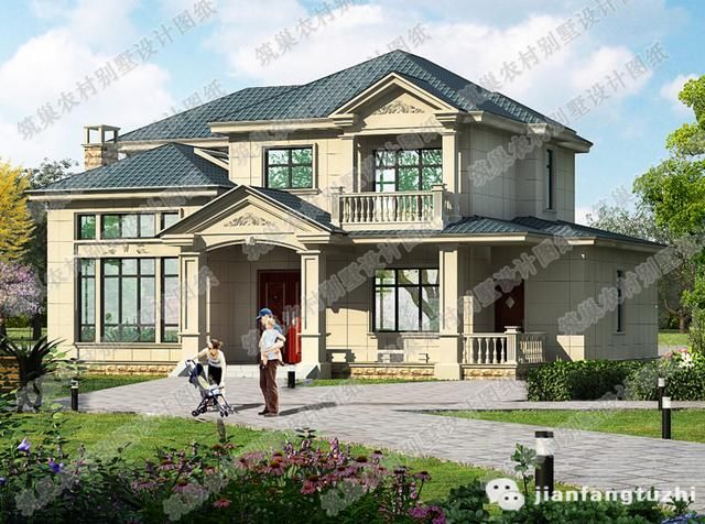 10套新出的农村二层私家独栋别墅设计图(附全