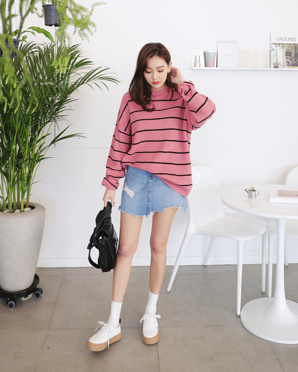 牛仔A字裙搭配什么鞋子好看 韩版时尚搭配秒变