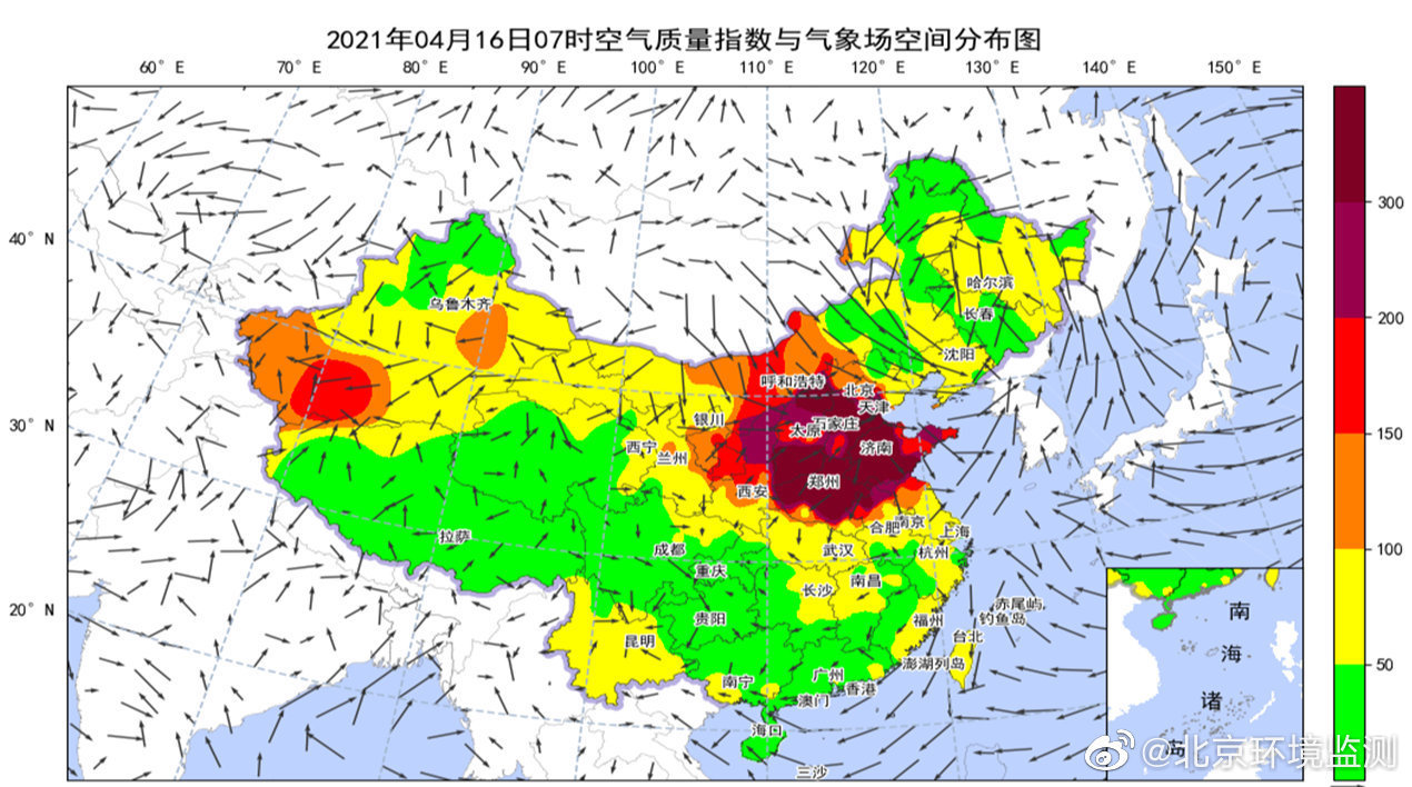 目前本市仍受沙尘天气影响pm10处于轻中度污染水平