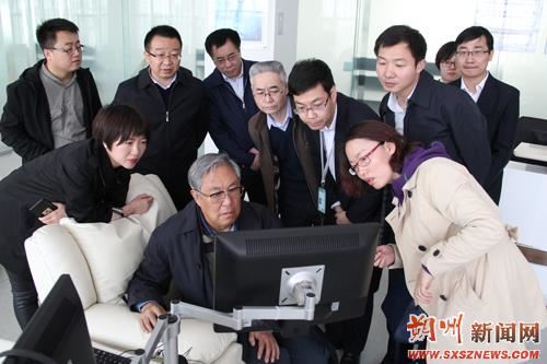 国家文化部2016年度公共数字文化工程考核组来朔检查