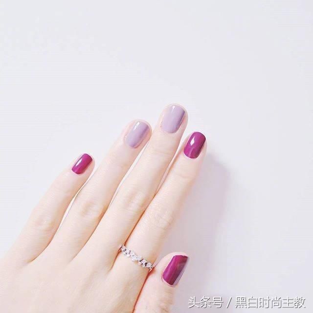 新年美甲 干净的纯色混搭系列才最耐看!