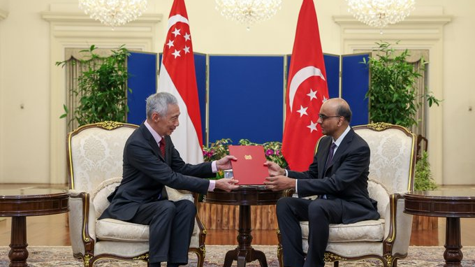 新加坡总理李显龙向总统提交辞呈 将于15日正式卸任