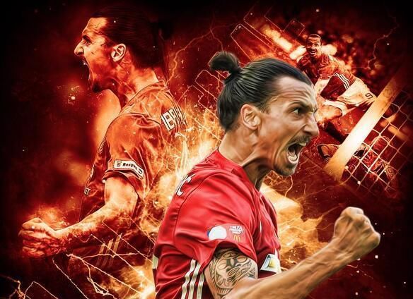 足球场上霸气十足的五名球员