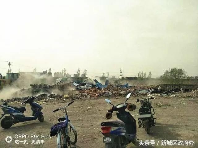 呼和浩特玉泉区、新城区多个村子的违法建筑被