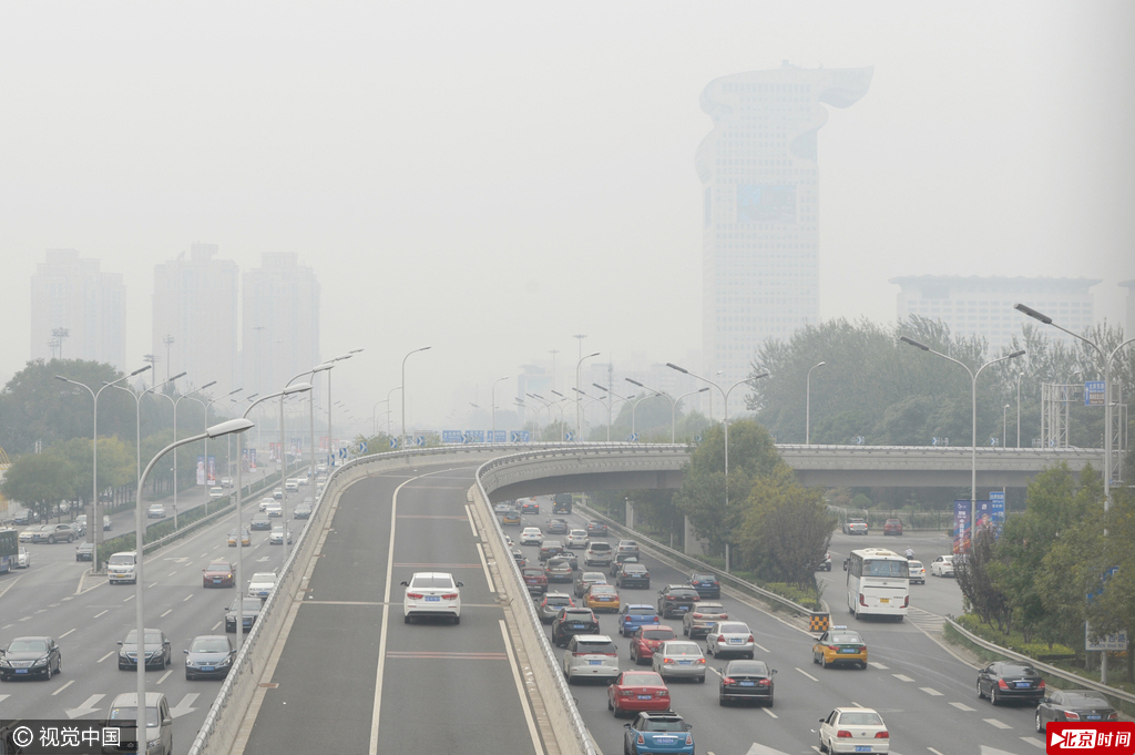 近几日，北京遭遇雾和霾，空气质量明显下降