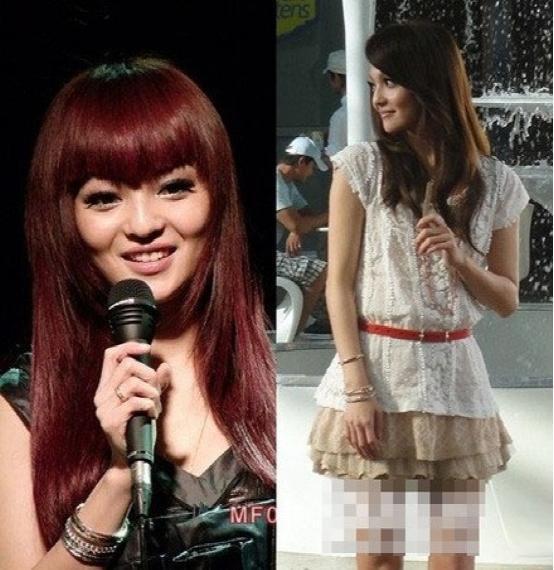 整容失败后的张韶涵撞脸李小璐,自拍神同步