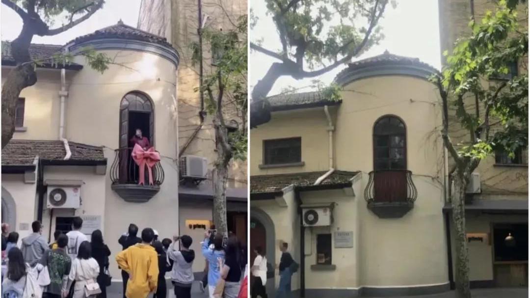 打卡上海蝴蝶结阳台 独居奶奶吓得不敢出门！主播说：不能任性而为！