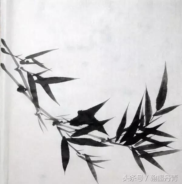 水墨竹画法,这样画竹子的简单多了!